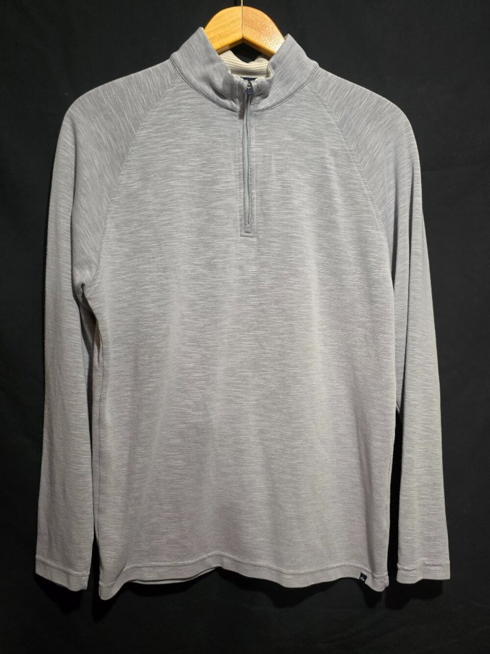 Fish Hippie Co. 1/4 Zip Pullover - Gray Heather- Sz M*